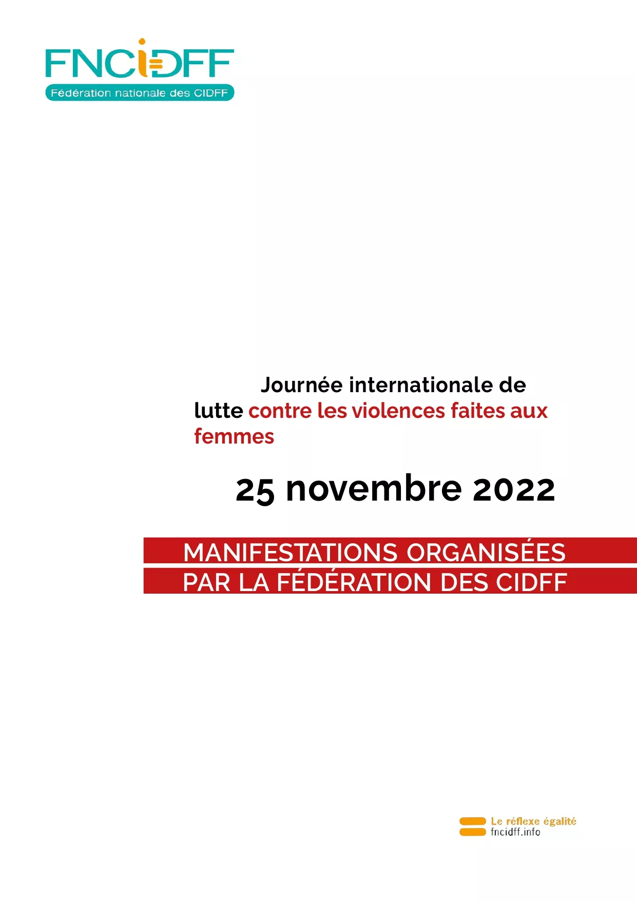 Les actions des CIDFF pour le 25 novembre