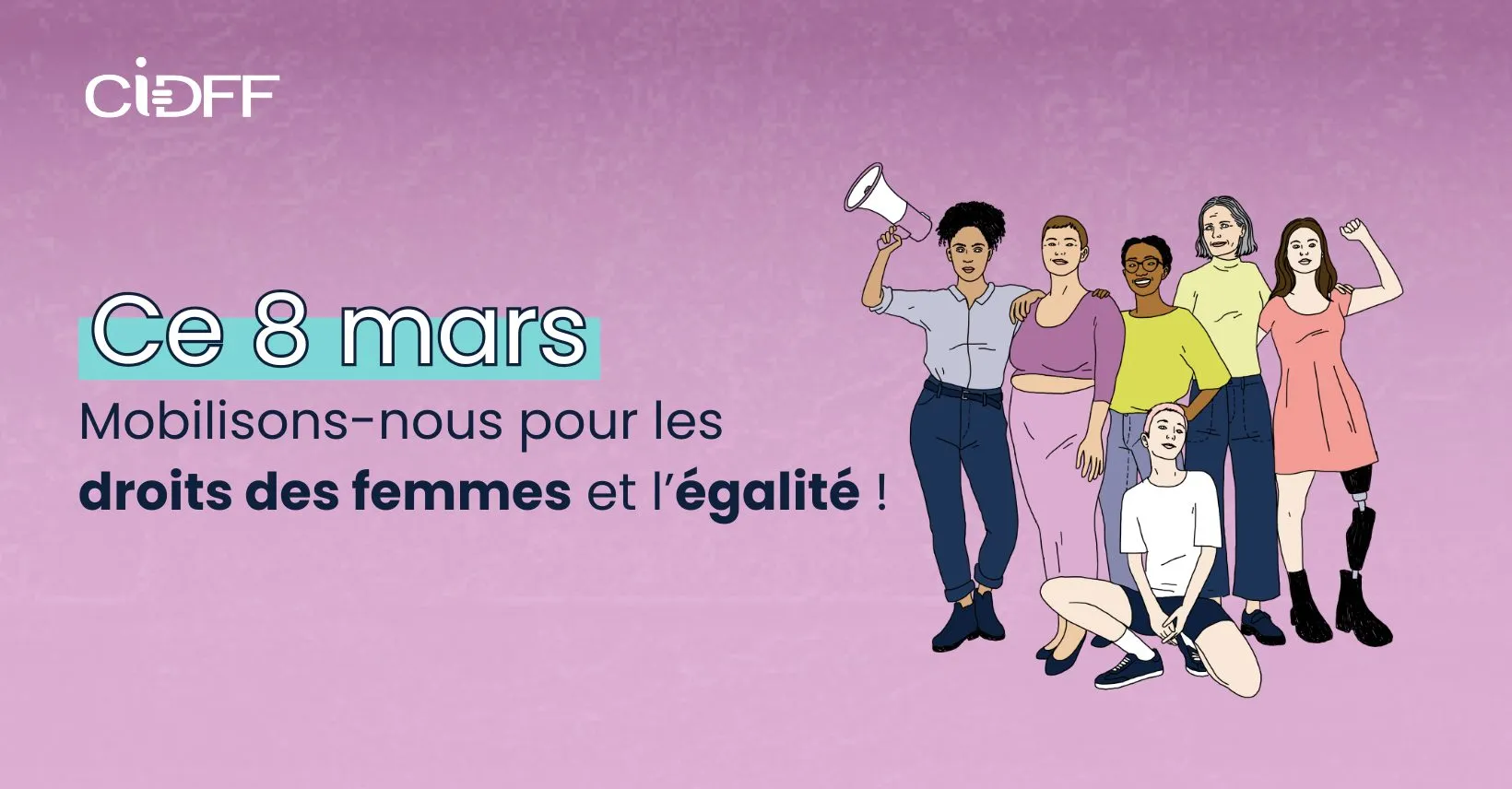 Image of 8 mars : Mobilisons-nous pour les droits des femmes et l’égalité !